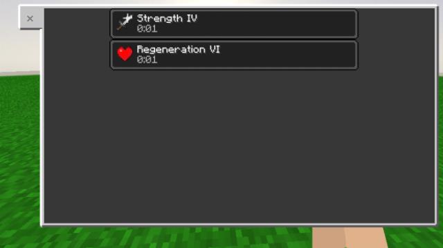 Эффект силы 4 и регенерации 6 при ношении крыльев Дракона