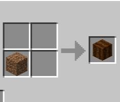 Рецепт крафта блока земли