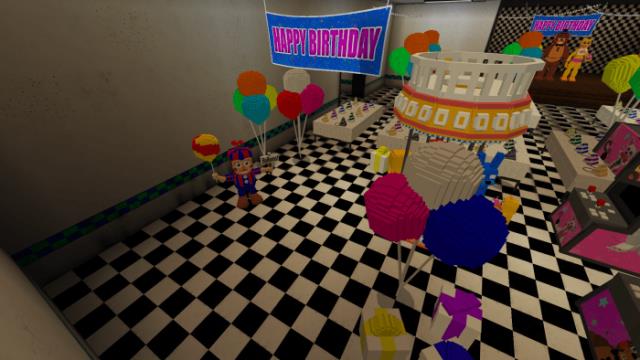 Надувной мальчик пришёл на день рождения Фредди