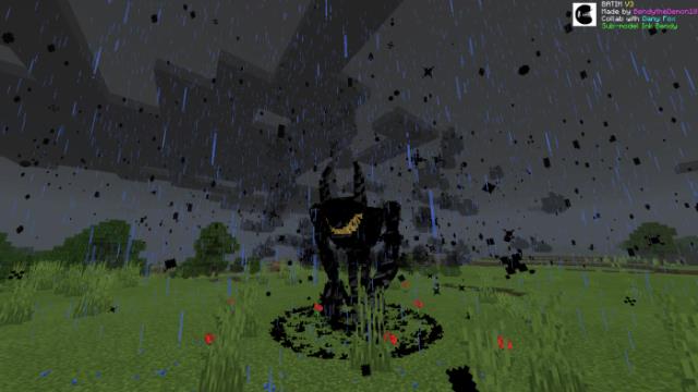 Ужасающий зверь Бенди под ночным дождём