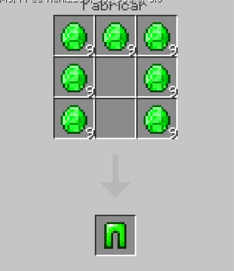 Крафт зеленых штанов