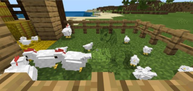 Курицы в майнкрафт