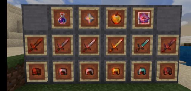 Множество предметов в рамке