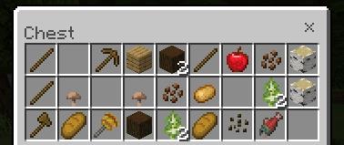 Инвентарь бонусного сундука