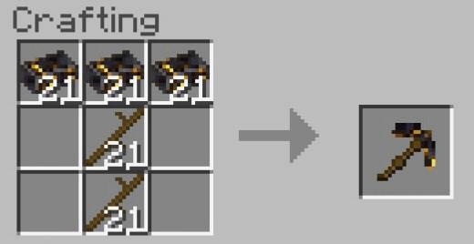 Кирка из чернокамня крафт