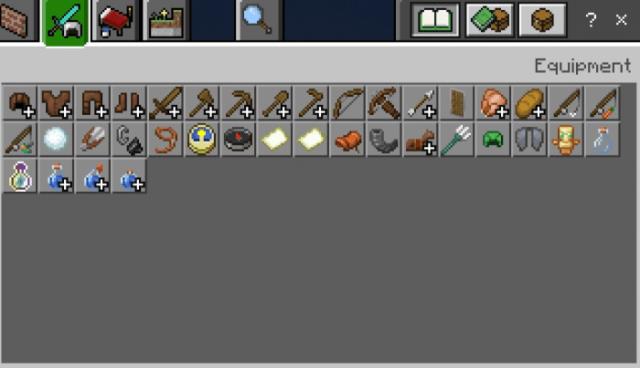 Предметы в инвентаре