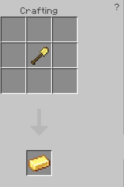 Получение слитков из лопаты