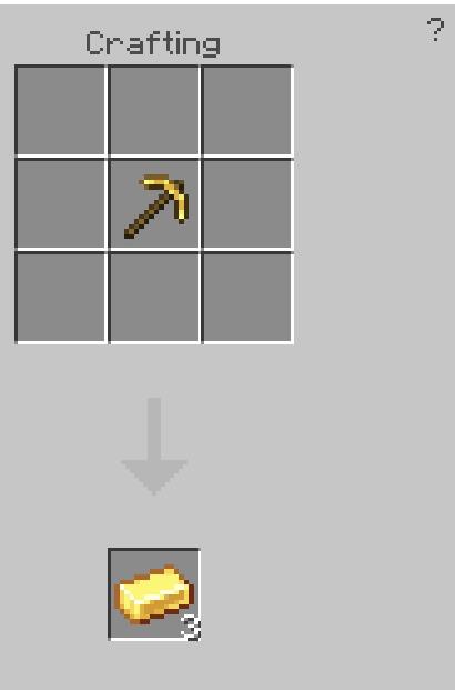 Получение слитков из кирки