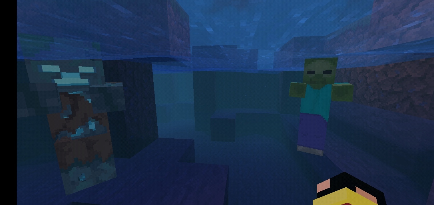 Утопленник и зомби в воде