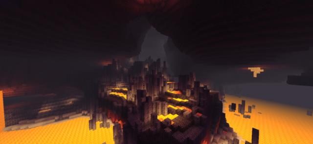 Лавовое море в Нижнем Мире