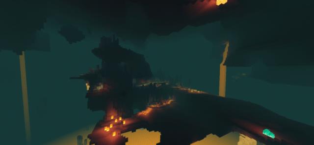 Нижний Мир и водопады из лавы