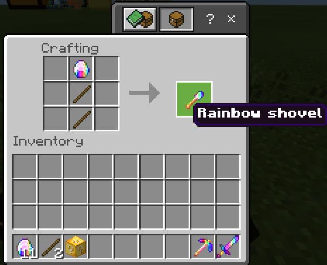 Крафт радужной лопаты