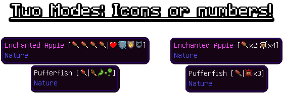 Иконки и цифры