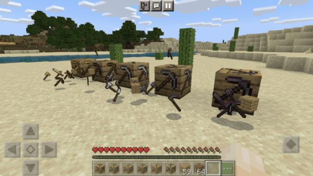 Множество выброшенных инструментов и оружия