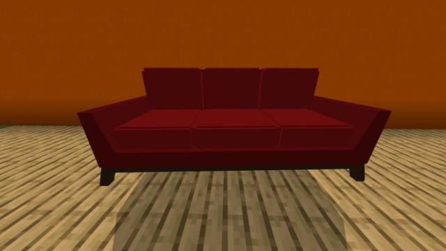 Красный диван