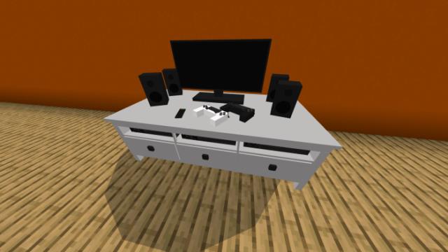 Стол для телевизора и телевизор