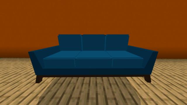 Синий диван