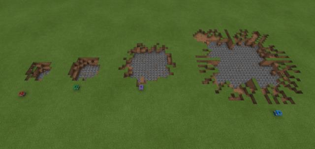 ТНТ x2, x4, x8 мощности взрывов