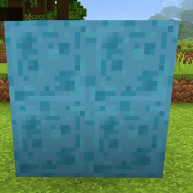 Блоки голубой слизи