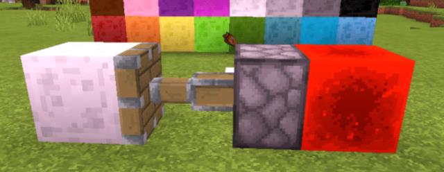 Перемещение блоков слизи при помощи поршней