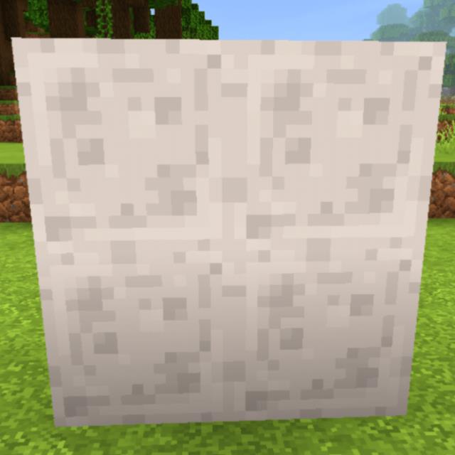 Блоки белой слизи