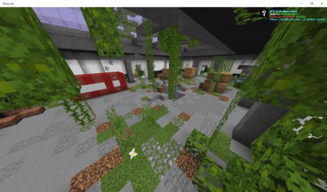 Заросшая листьями лаборатория