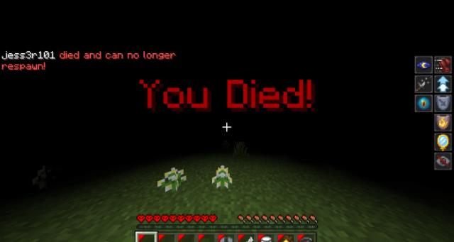 Экран смерти в хардкорном режиме