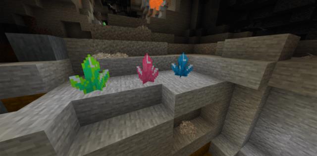 Разноцветные кристаллы