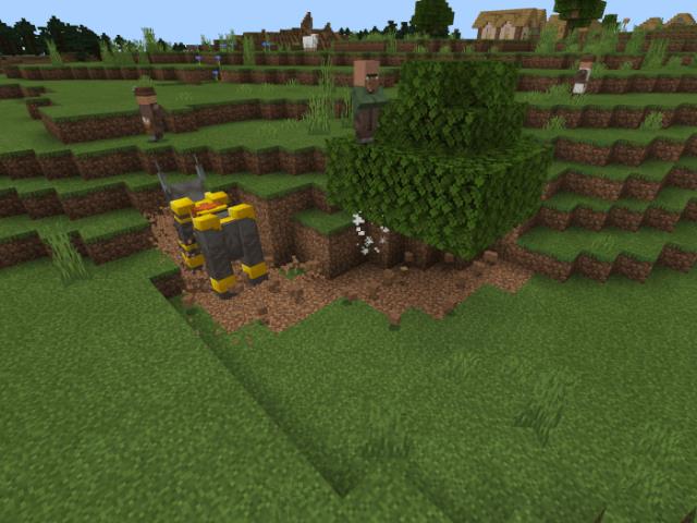 Разрушитель-босс разрушает блоки