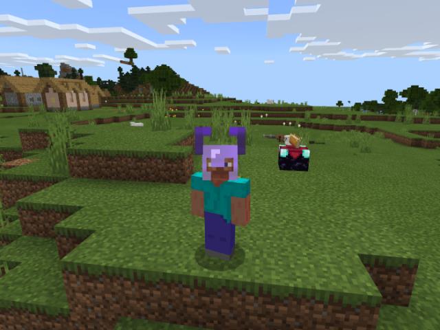 Игрок в шлеме с рогами