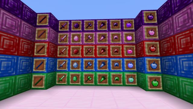 Предметы, оружие и инструменты из различной руды