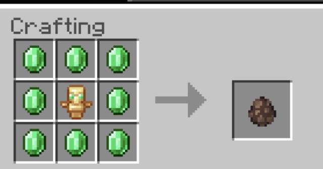 Крафт яйца спауна деревенского жителя