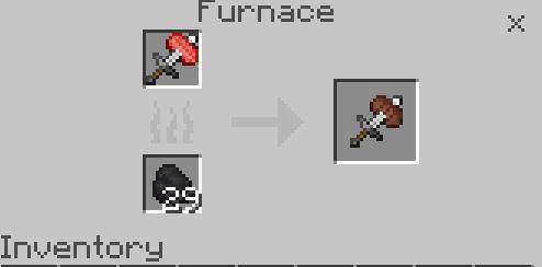 Железный меч с приготовленным беконом