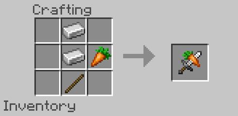 Железный меч с морковкой