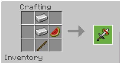 Железный меч с арбузом