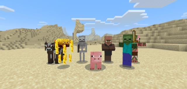 Различные мобы и монстры