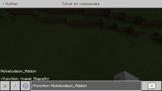 Ввод команд дополнения