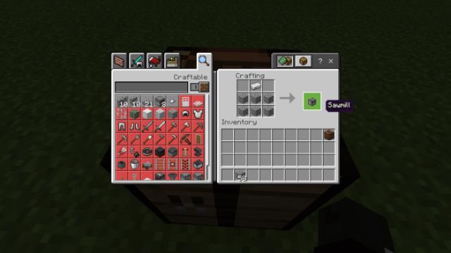 Рецепт крафта лесопилки