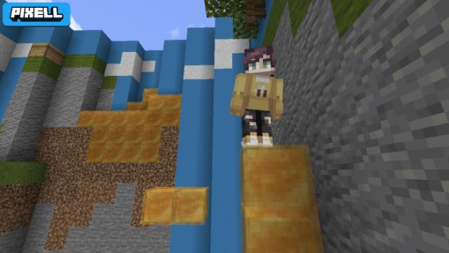 Персонаж на медовом блоке