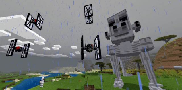 AT-ST и TIE-истребитель