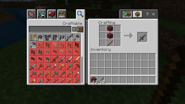 Рецепт крафта незеритового меча