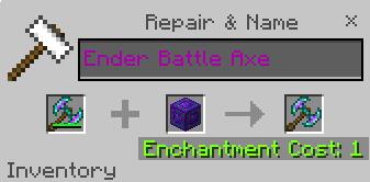 Починка боевого топора из эндерита