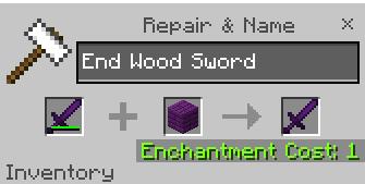 Починка предметов в наковальне