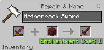 Ремонт меча из адского камня