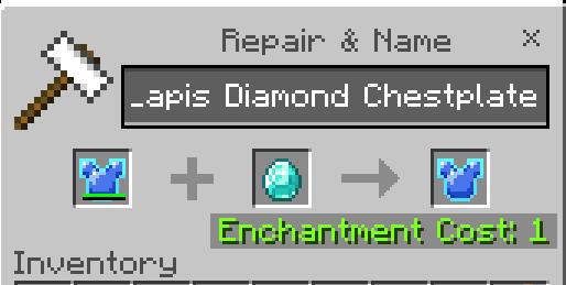 Ремонт лазуритово-алмазной брони