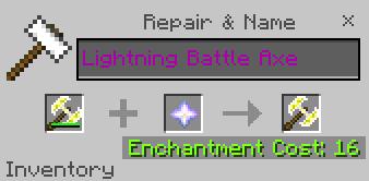 Ремонт боевого топора молнии