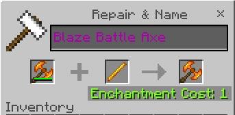 Ремонт огненного боевого топора