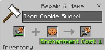Ремонт железного меча с печеньем