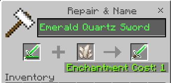 Ремонт изумрудно-кварцевого меча