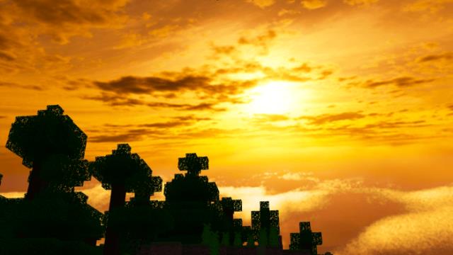 Яркий свет солнца